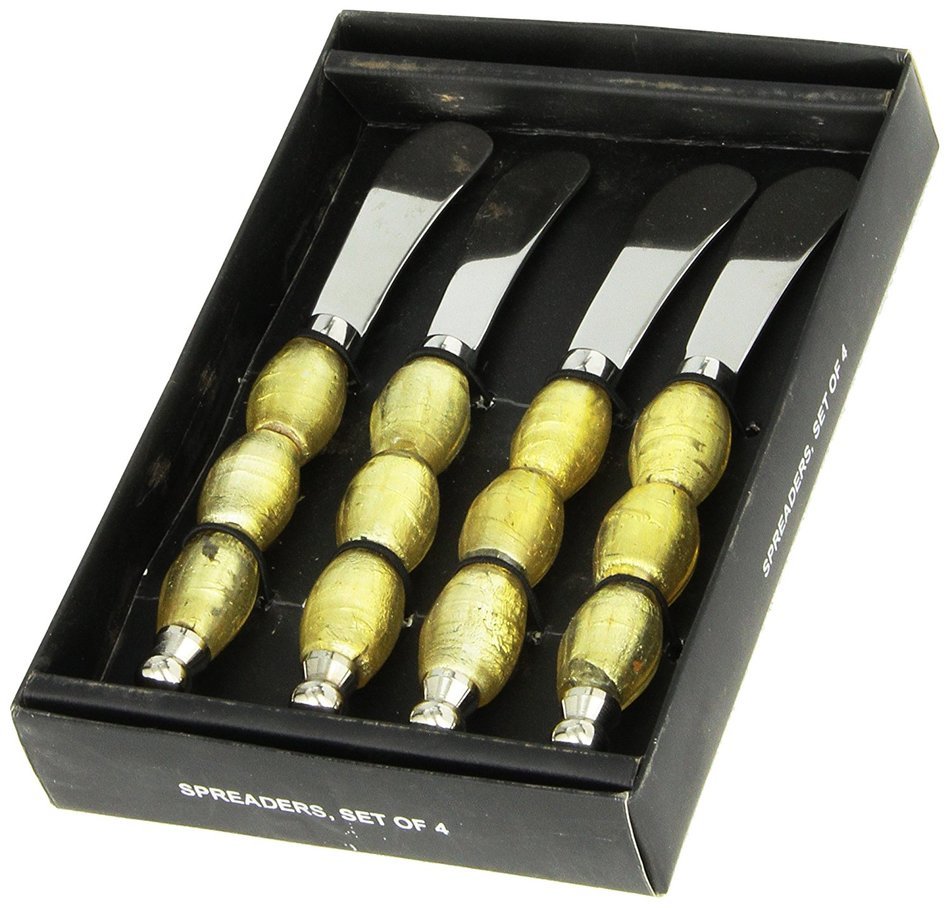 Star Home Gold Bead Spreaders, Set of 4