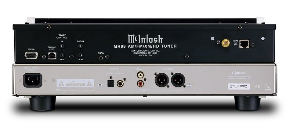McIntosh Labs MR88 AM/FM/XM/HD Audio Component Tuner, Black