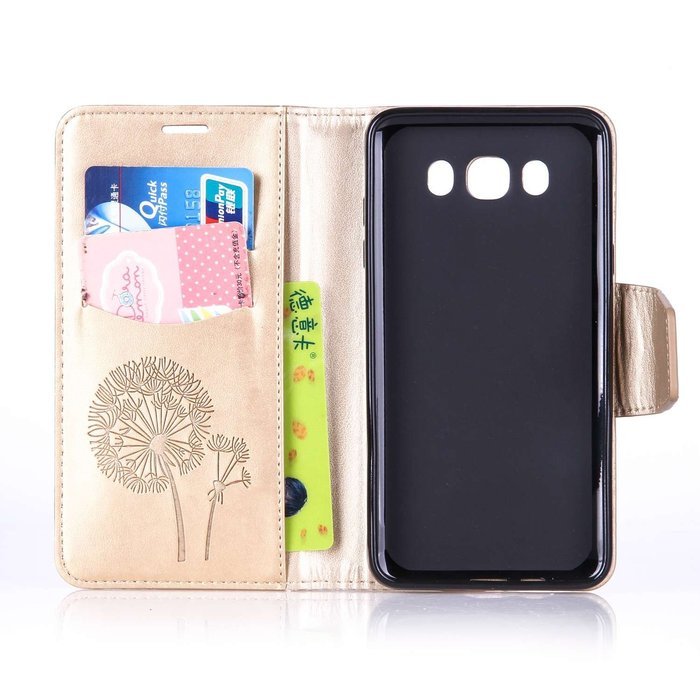 Galaxy J7 2016 Case,Galaxy J7 2016 Cover,ikasus Glitter Diamond Embossing Flowers Lily Butterfly PU Leather Flip... N10