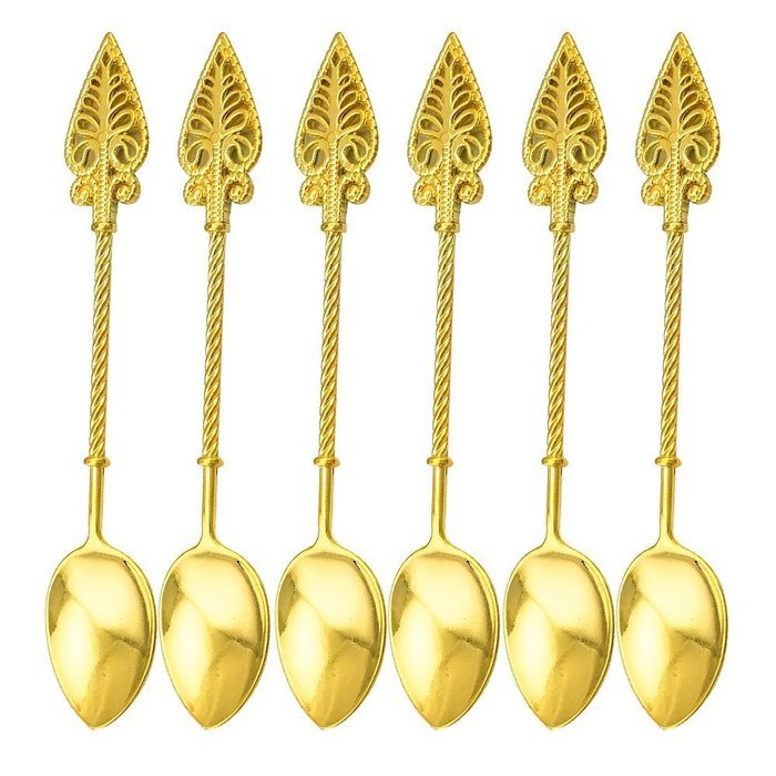 Retro Creative 6-pieces Tablespoon Coffee Scoops Stirring Spoon Sugar Spoon Tea Spoon Ice Cream Scoops Seasoning...
