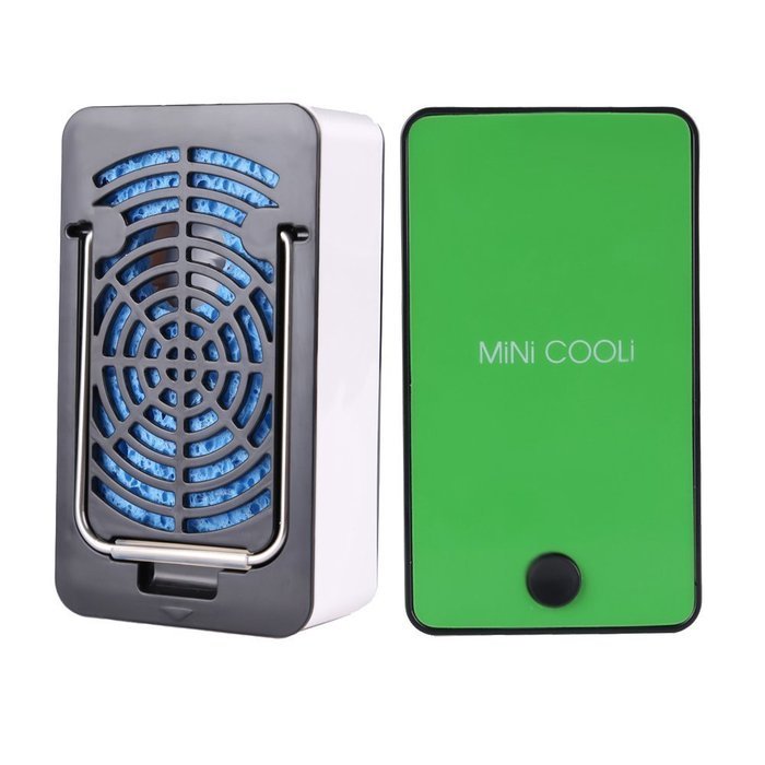 Yosoo Portable Mini Rechargeable USB Powered Air Conditioning Fan Chargeable Hand-held No Leaf Fan Air Conditioner... N5