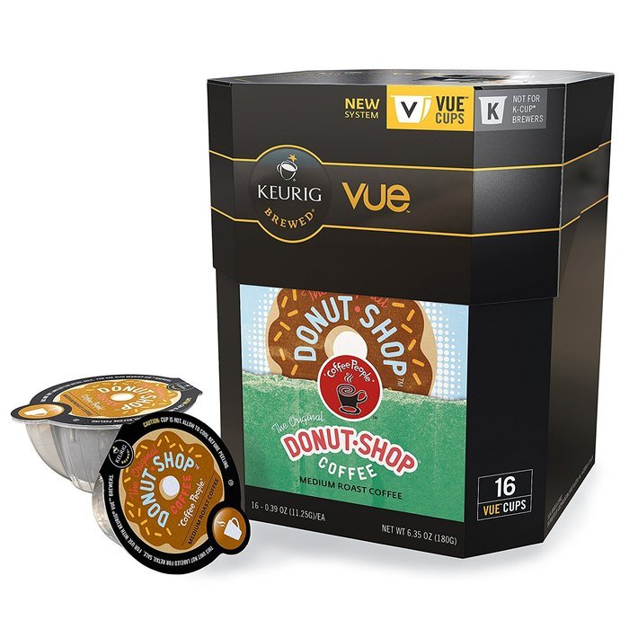 Coffee People Donut Shop Extra Bold Coffee, Vue Cups for Keurig Vue Brewers (96 Count)