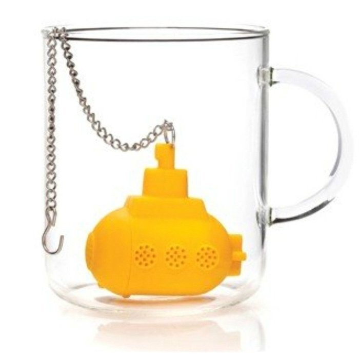 vanki 1 pc High Quality Silicone Tea Sub - Yellow Submarine Tea Infuser