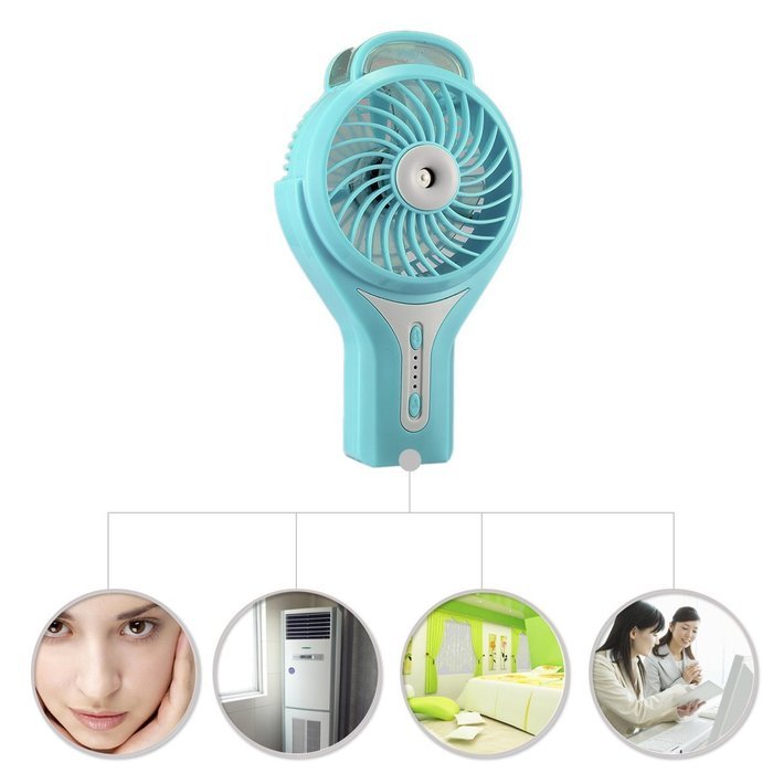 Handheld Fan Spray,SOONHUA 3 Modes Speed Rechargeable Mini Fan & 2 Modes Cool Misting Humidifier for Home Office... N30