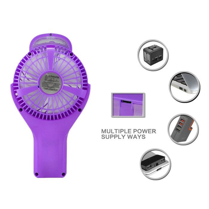 Handheld Fan Spray,SOONHUA 3 Modes Speed Rechargeable Mini Fan & 2 Modes Cool Misting Humidifier for Home Office... N31