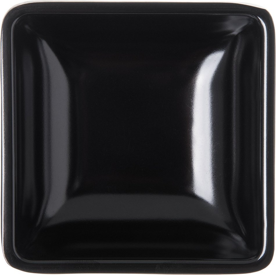 Carlisle 086003 Melamine Single Square Ramekin, 2-oz. Capacity, 2-3/4 x 2-3/4 x 1", Black (Case of 48)