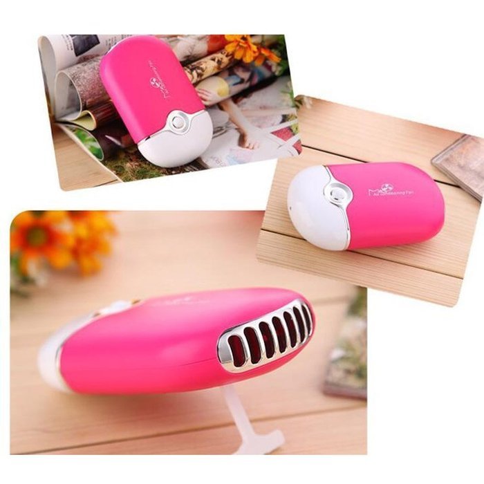 MuLuo Portable Handheld USB Mini Small Air Conditioner Cooler Cute Fan Black N8