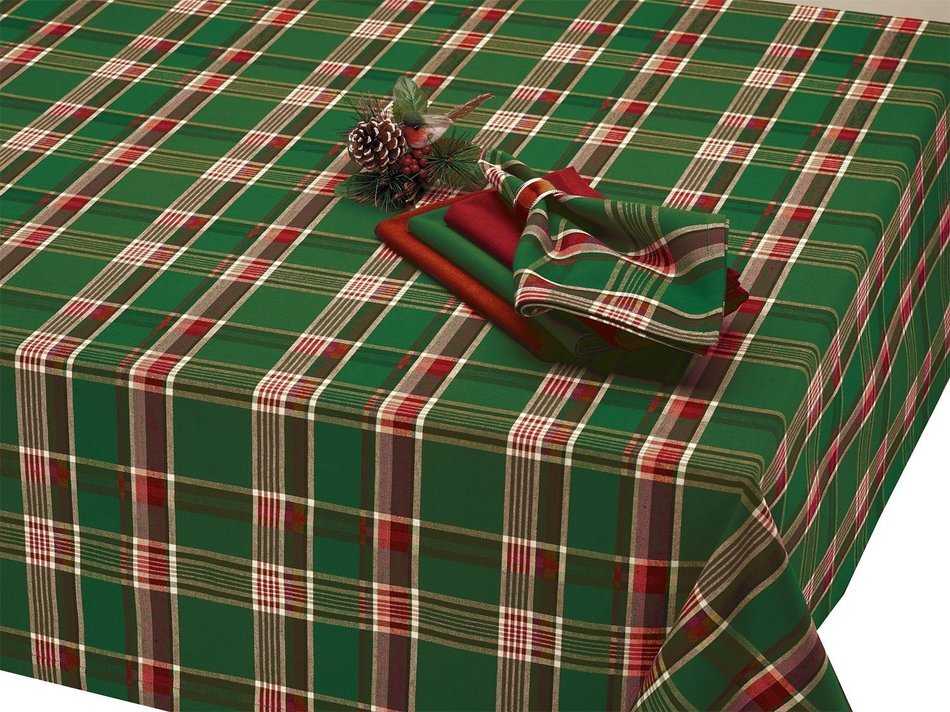 DII Christmas Holiday Holly Jolly Plaid Napkin, Set of 6 N30