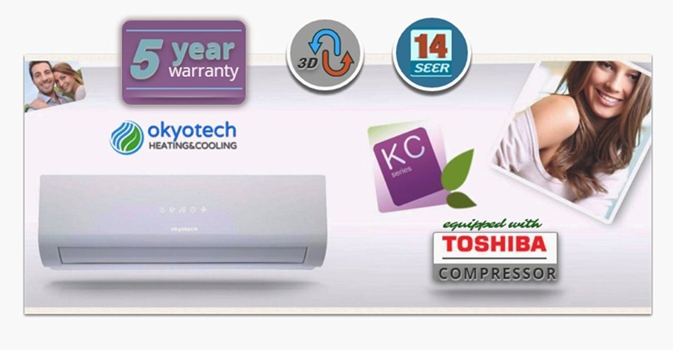 18,000 BTU 1.5 TON 14 SEER Ductless Mini Split Air Conditioner with Full Installation Set N9
