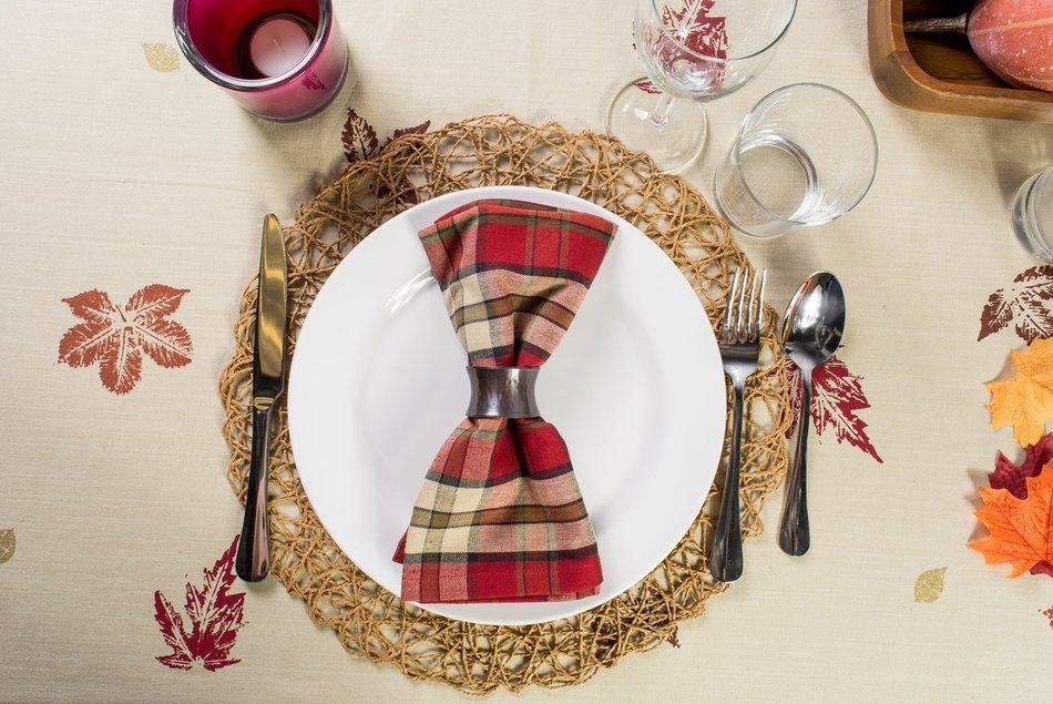 DII Christmas Holiday Holly Jolly Plaid Napkin, Set of 6 N37