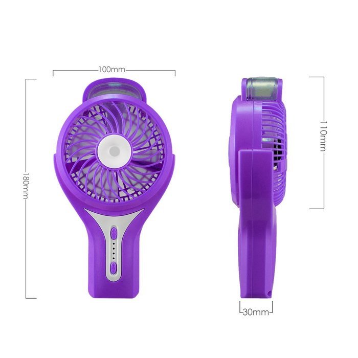 Handheld Fan Spray,SOONHUA 3 Modes Speed Rechargeable Mini Fan & 2 Modes Cool Misting Humidifier for Home Office... N40