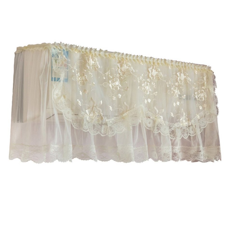 Bestwishes2u 1pcs Lace Air Conditioner Anti Dust Cover Air Conditioner Dustproof Cover N12
