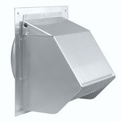 Broan 647 Wall Cap Aluminum 7" Round Duct by Unknown