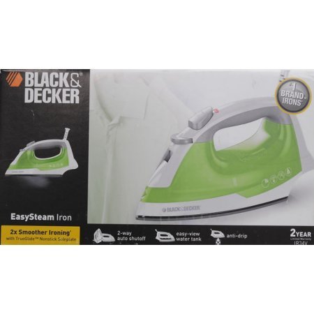 Black & Decker Corded Easy Steam Iron, Lime Green N5