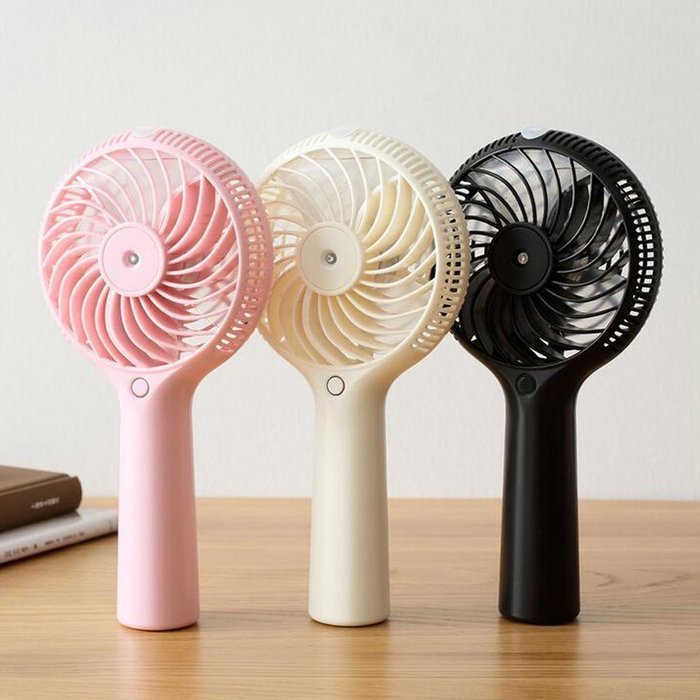 BH USB Mini Handheld Spray Fan, Humidifier Fan Rechargeable Portable Personal Cooling Mist Fan for Desktop Tabletop... N14
