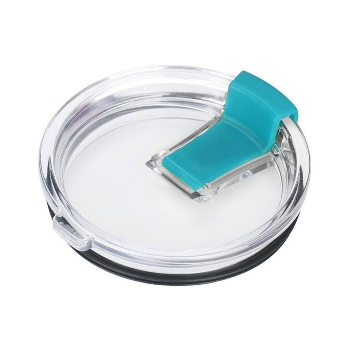 Morecome Spill And Splash Resistant Lid With Slider Closure For 30 Oz (Black)