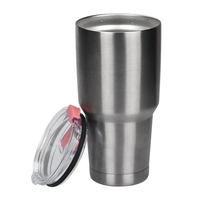 Morecome Spill And Splash Resistant Lid With Slider Closure For 30 Oz (Black) N2