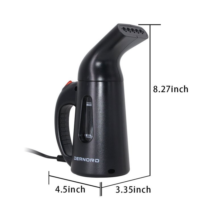 Dernord Mini Steamer Fast Heat-up Travel Garment Steamer 140ml Capacity Wrinkle Remover Perfect Home Handheld... N6