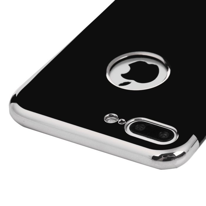 iPhone 7 Plus Case (5.5 inch) - Shockproof Soft TPU Rubber Skin Gel Bumper Case Splicing Electroplating Frame... N25