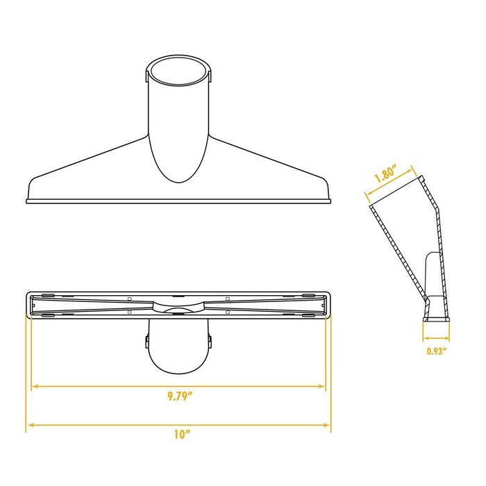 WORKSHOP Wet Dry Vacuum Accessories WS25010A 2-1/2-Inch Wet Nozzle Shop Utility Attachment For Wet Dry Shop Vacuums N4