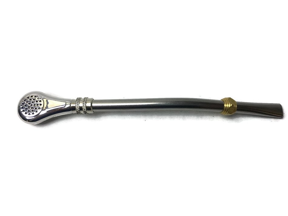(ML1) One Eco-Matea Stainless Steel Yerba Mate Straw ~ Mate Gourd Straw ~ Bombilla Straw w/ easy clean removable...