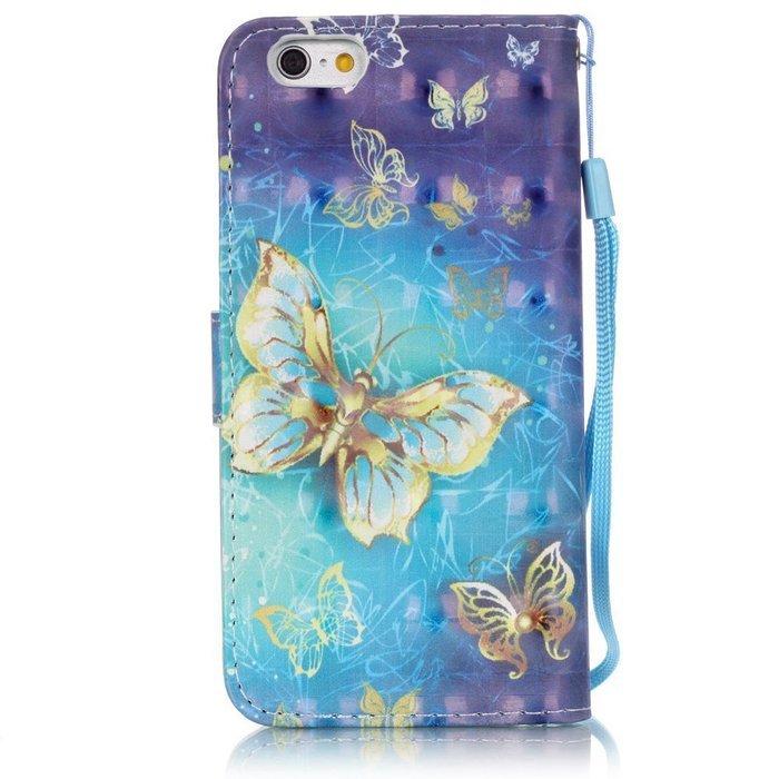 iPhone 6S Plus Case,iPhone 6 Plus Case,ikasus Glitter Diamond Colorful Painted PU Leather Flip Wallet Pouch Stand... N13