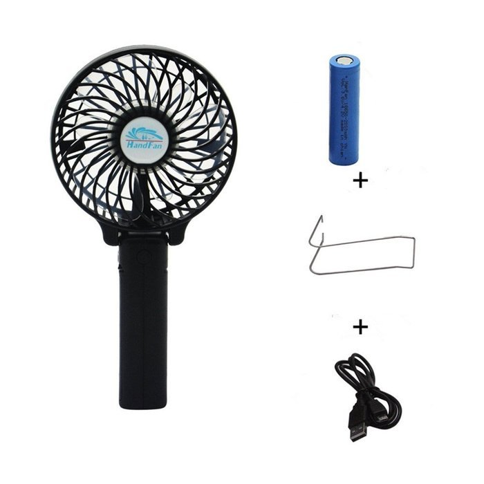 Elikeable Portable USB Rechargeable Fans Portable Handheld Mini Fan Battery Operated Cooling Fan Electric Personal... N6