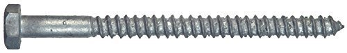 The Hillman Group 812102 Hot Dipped Galavanized Hex Lag Screw, 1/2 x 5-1/2-Inch, 25-Pack by The Hillman Group