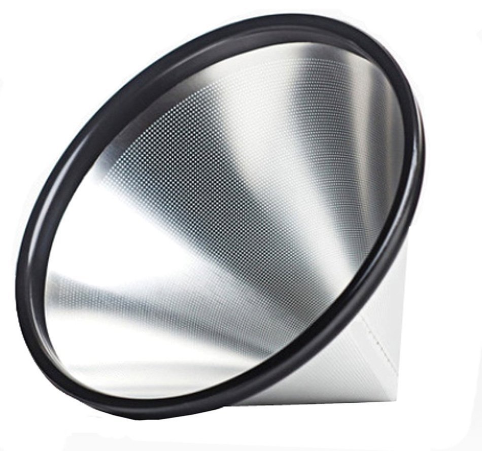 TrulyAll Pour-Over Coffee Paper Dripper Filters - Single Cup Coffee Makers (Pack of 100) N3