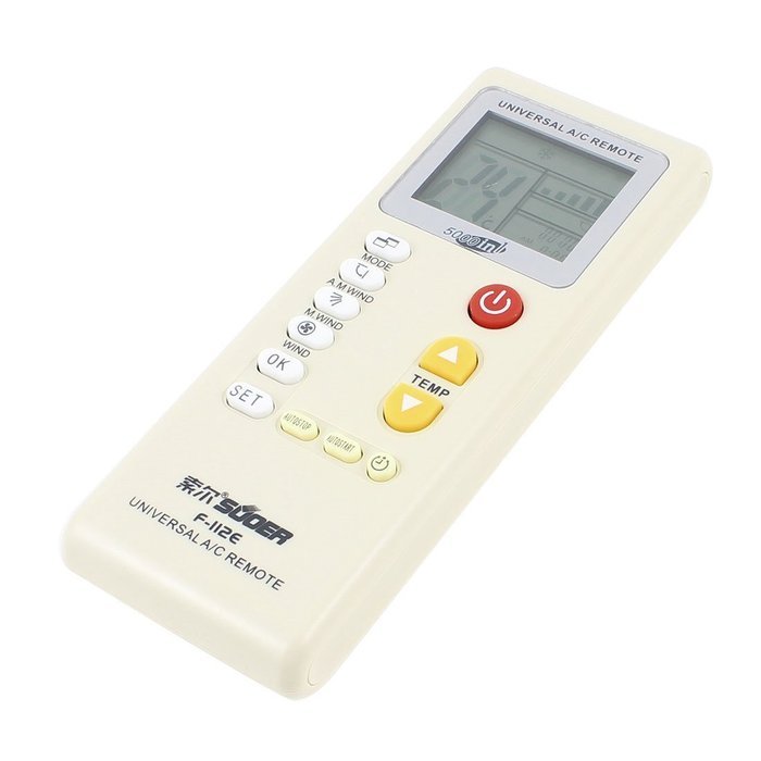 Air Conditioner Universal A/C Remote Controller F-122E Gray