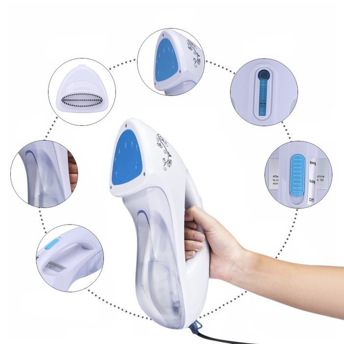 Protable Steam Iron,Handheld Fabric Steamer, Household Steamer, Handy Vapor Steamer to Iron Clothes Fast Heat-up... N5