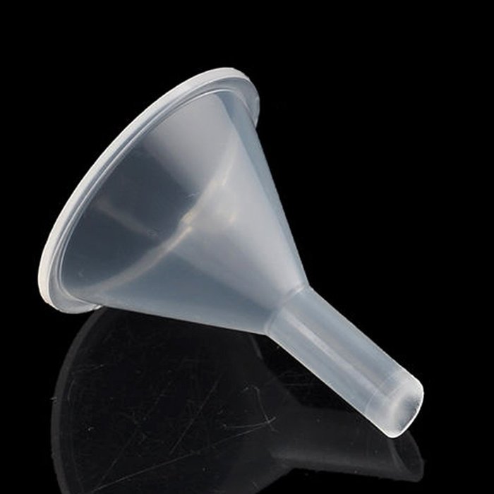Toyofmine 10Pcs Small Plastic Mini Funnels For Filling Perfume Diffuser Bottle Liquid Oil N2