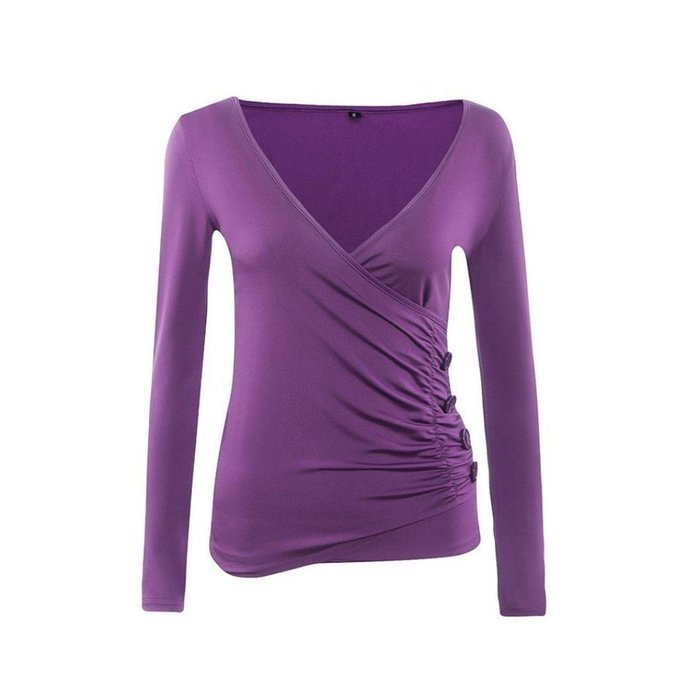 Casual Blouse,Morecome Women's Button Long Sleeve Casual Blouse Shirt Tops N2
