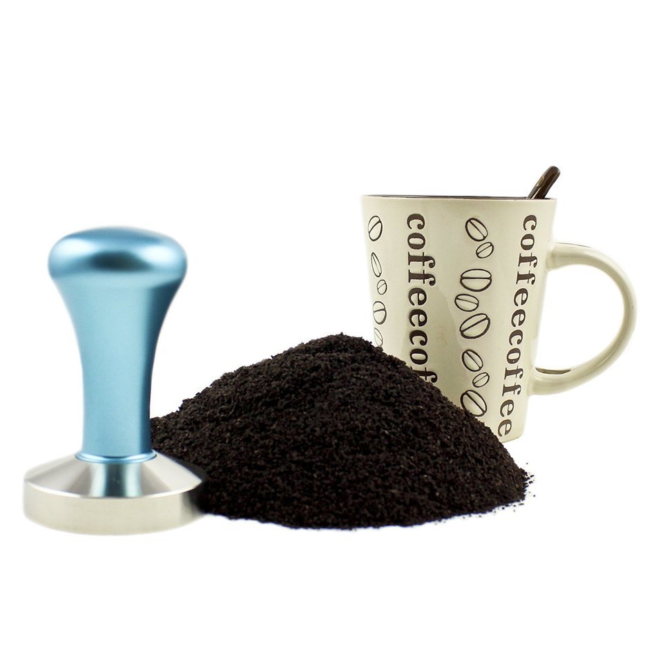 Zoie + Chloe Stainless Steel Espresso Coffee Tamper - 58mm Flat Base