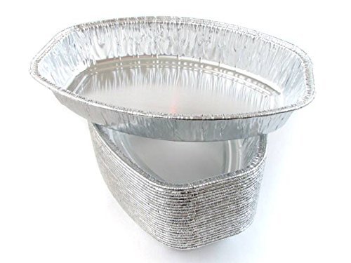Disposable Aluminum Small Oval Casserole Pan- Individual Size- #4600 (25)