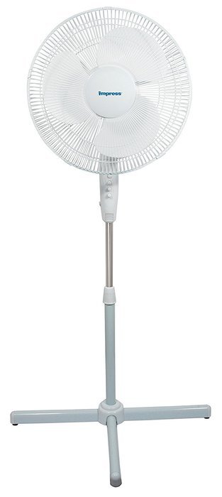 Impress Handi-Fan 16 Inch Oscillating Stand Fan- White N2