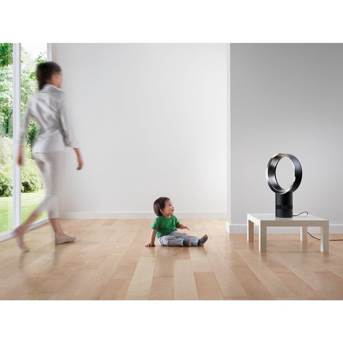 Dyson Air Multiplier AM06 10-inch Table Fan, Black, Desk, Remote (Complete Set) w/ Bonus: Premium Microfiber Cleaner... N5