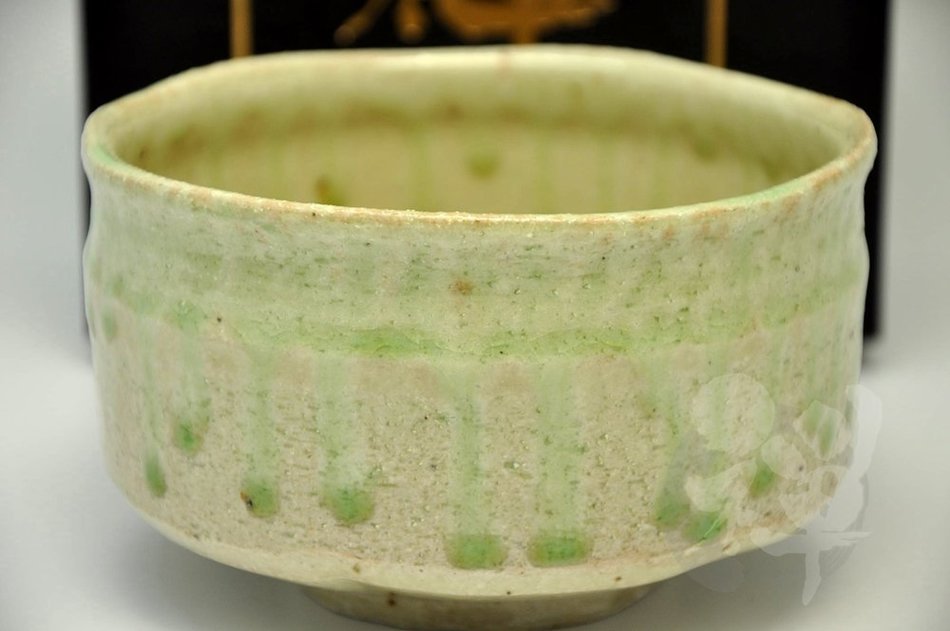 Japanese Mino yaki Matcha Bowl Green Tea 12.3 / 12.3 / 7.2cm (4.8 / 4.8 / 2.8inch)[7163]