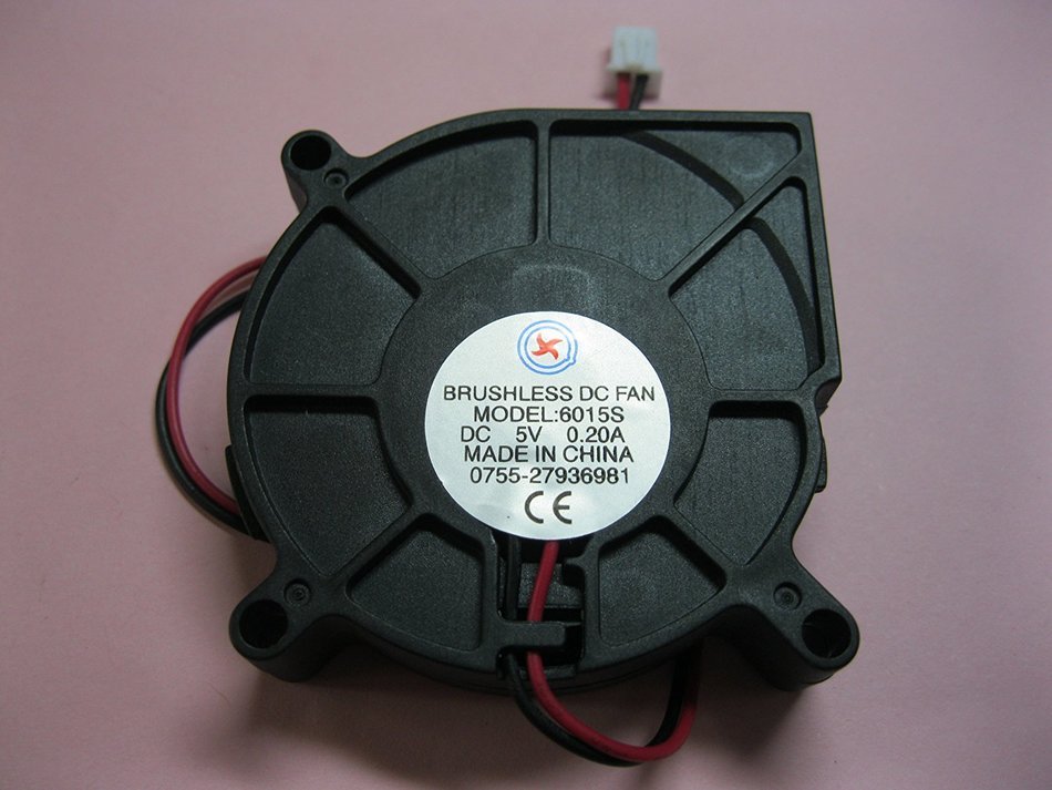 2 pcs Brushless DC Blower Fan 6015S 5V 2 Wires 60x60x15mm Sleeve-bearing Skywalking N2