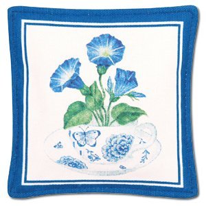 Alice's Cottage Single Spiced Mug Mat - Blue Flowers Teacup