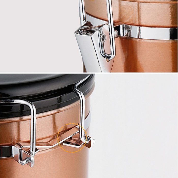 Meiruian 1500ML Coffee Canister -Vacuum Sealed Canister,Stainless Steel (304)