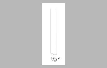 Delta RP64238SS Contemporary Slide Bar, Stainless by DELTA FAUCET