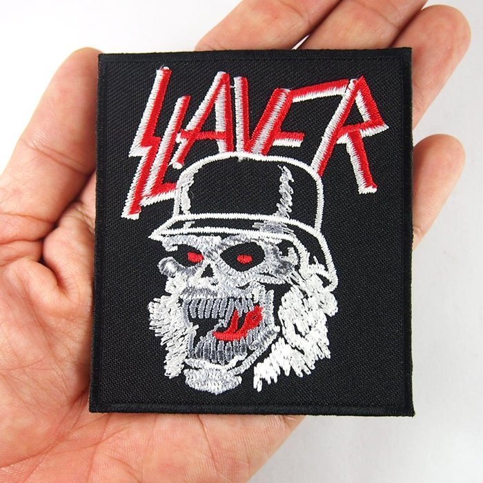 Slayer Music Band Logo Jacket T Shirt Patch Sew Iron on Embroidered Cloth for Collection with Free Shipping By...