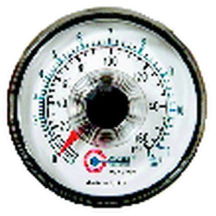 Coilhose Pneumatics Mg12160-dl Mini Dial Air Gauge, 1/8 Mpt, Back by Coilhose Pneumatics