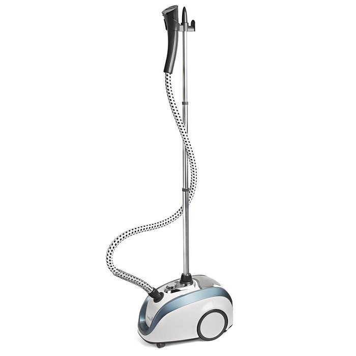 Ivation 1500-Watt Powerful Valet Fabric & Garment Steamer with 4 Steam Levels, Foot Operated On-Off Switch & Telescoping... N6