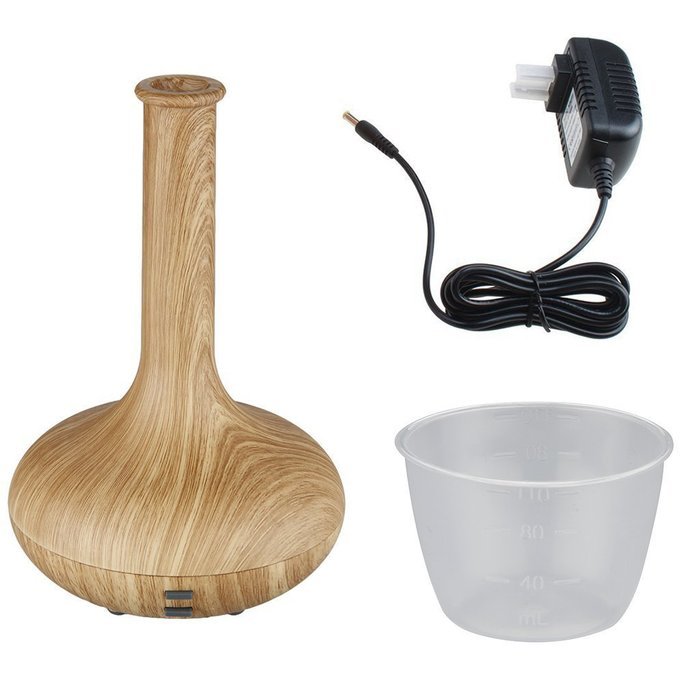 TopReturn&reg; Bois Series 140ML Aromatherapy Essential Oil Diffuser Ionizer Air Humidifier, Wood Grain Style, Super... N11