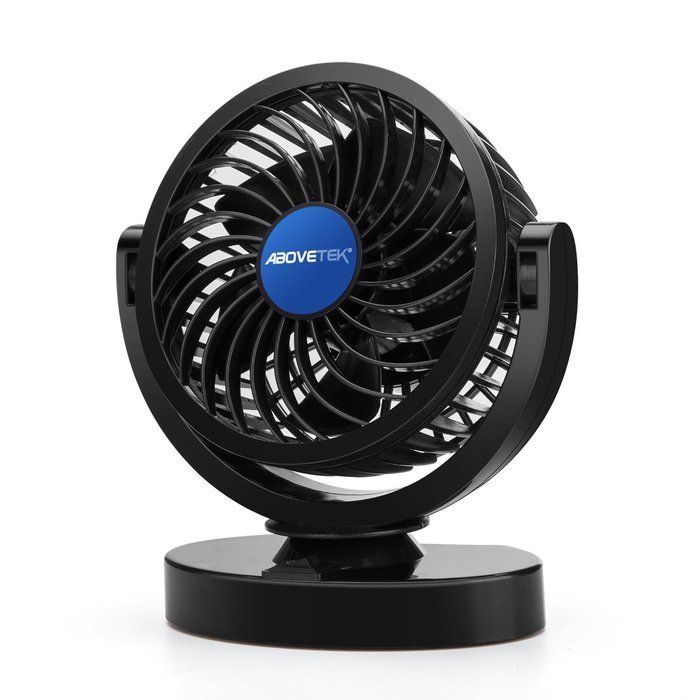 AboveTEK 12V DC Car Cooling Fan - 10ft Cord Strong Quiet Air Circulator Blowing Away Hot Air Bad Odor Smoke Defrost... N9