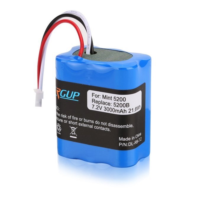 Energup 3000mAh Replacement Battery for iRobot Braava 380 380T Mint 5200 5200B, 5200C Floor Mopping Robots N3