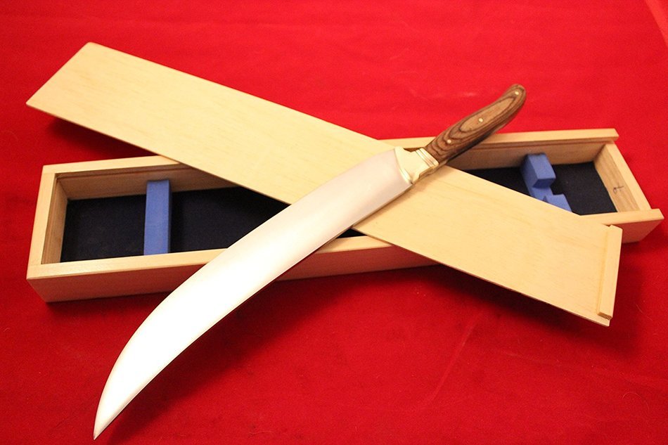 Laguiole Style Champagne Saber Knife Wine Opener Bottle With Elegant wooden Box