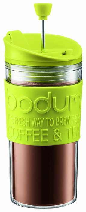 Bodum Medium Travel Press 12-Ounce French Press Coffeemaker, Green